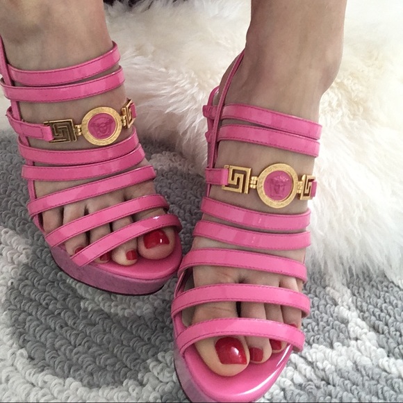 Versace Medusa Wedges - Picture 1 of 7